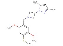 1-{1-[2,5-dimethoxy-4-(methylthio)benzyl]azetidin-3-yl}-3,5-dimethyl-1H-pyrazole