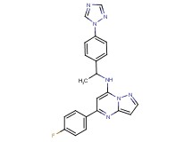 5-(4-fluorophenyl)-N-{1-[4-(1H-1,2,4-triazol-1-yl)phenyl]ethyl}pyrazolo[1,5-a]pyrimidin-7-amine