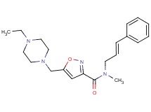 5-[(4-ethylpiperazin-1-yl)methyl]-N-methyl-N-[(2E)-3-phenylprop-2-en-1-yl]isoxazole-3-carboxamide