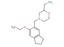 ({4-[(6-ethoxy-2,3-dihydro-1H-inden-5-yl)methyl]morpholin-2-yl}methyl)amine