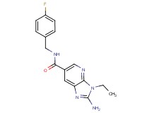 2-amino-3-ethyl-N-(4-fluorobenzyl)-3H-imidazo[4,5-b]pyridine-6-carboxamide