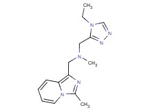 1-(4-ethyl-4H-1,2,4-triazol-3-yl)-N-methyl-N-[(3-methylimidazo[1,5-a]pyridin-1-yl)methyl]methanamine