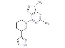 1,6-dimethyl-4-[3-(1H-pyrazol-3-yl)piperidin-1-yl]-1H-pyrazolo[3,4-d]pyrimidine