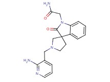 2-[1'-[(2-amino-3-pyridinyl)methyl]-2-oxospiro[indole-3,3'-pyrrolidin]-1(2H)-yl]acetamide