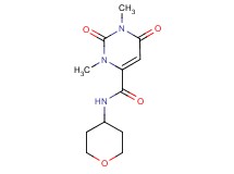 1,3-dimethyl-2,6-dioxo-N-(tetrahydro-2H-pyran-4-yl)-1,2,3,6-tetrahydro-4-pyrimidinecarboxamide