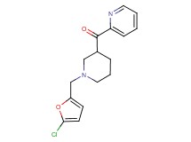 {1-[(5-chloro-2-furyl)methyl]piperidin-3-yl}(pyridin-2-yl)methanone