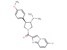 (3S*,4R*)-1-[(6-chloroimidazo[1,2-a]pyridin-2-yl)carbonyl]-4-(4-methoxyphenyl)-N,N-dimethylpyrrolidin-3-amine