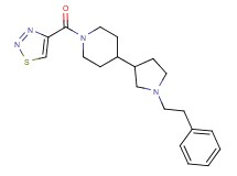 4-[1-(2-phenylethyl)-3-pyrrolidinyl]-1-(1,2,3-thiadiazol-4-ylcarbonyl)piperidine