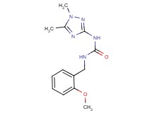 N-(1,5-dimethyl-1H-1,2,4-triazol-3-yl)-N'-(2-methoxybenzyl)urea trifluoroacetate