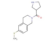 6-(methylthio)-2-(pyrrolidin-3-ylcarbonyl)-1,2,3,4-tetrahydroisoquinoline