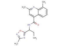 2,8-dimethyl-N-[1-(3-methyl-1,2,4-oxadiazol-5-yl)propyl]quinoline-4-carboxamide