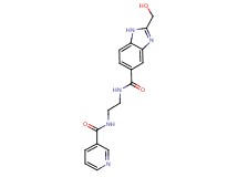 2-(hydroxymethyl)-N-{2-[(pyridin-3-ylcarbonyl)amino]ethyl}-1H-benzimidazole-5-carboxamide