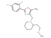 1-{[2-(2,4-difluorophenyl)-5-methyl-1,3-oxazol-4-yl]methyl}-2-(2-methoxyethyl)piperidine