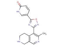 5-[3-(3-methyl-5,6,7,8-tetrahydro-2,7-naphthyridin-4-yl)-1,2,4-oxadiazol-5-yl]-2(1H)-pyridinone hydrochloride