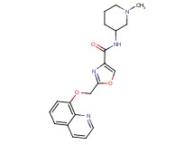 N-(1-methylpiperidin-3-yl)-2-[(quinolin-8-yloxy)methyl]-1,3-oxazole-4-carboxamide