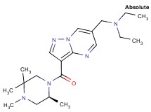 N-ethyl-N-[(3-{[(2S)-2,4,5,5-tetramethylpiperazin-1-yl]carbonyl}pyrazolo[1,5-a]pyrimidin-6-yl)methyl]ethanamine