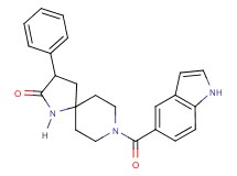 8-(1H-indol-5-ylcarbonyl)-3-phenyl-1,8-diazaspiro[4.5]decan-2-one