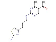1-(2-{[3-(2-amino-1,3-thiazol-4-yl)propyl]amino}-4-methylpyrimidin-5-yl)ethanone