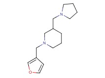 1-(3-furylmethyl)-3-(pyrrolidin-1-ylmethyl)piperidine
