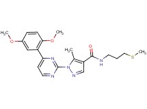 1-[4-(2,5-dimethoxyphenyl)-2-pyrimidinyl]-5-methyl-N-[3-(methylthio)propyl]-1H-pyrazole-4-carboxamide