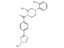 2-methyl-4-(2-methylphenyl)-1-[4-(2-methyl-2H-tetrazol-5-yl)benzoyl]piperazine