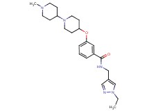 N-[(1-ethyl-1H-pyrazol-4-yl)methyl]-3-[(1'-methyl-1,4'-bipiperidin-4-yl)oxy]benzamide