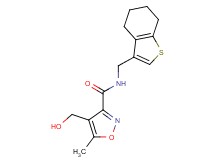 4-(hydroxymethyl)-5-methyl-N-(4,5,6,7-tetrahydro-1-benzothien-3-ylmethyl)isoxazole-3-carboxamide