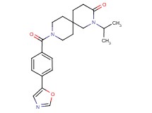 2-isopropyl-9-[4-(1,3-oxazol-5-yl)benzoyl]-2,9-diazaspiro[5.5]undecan-3-one