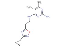 N~4~-[2-(3-cyclopropyl-1,2,4-oxadiazol-5-yl)ethyl]-5,6-dimethylpyrimidine-2,4-diamine