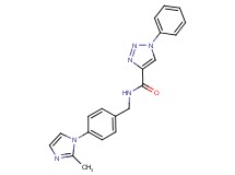N-[4-(2-methyl-1H-imidazol-1-yl)benzyl]-1-phenyl-1H-1,2,3-triazole-4-carboxamide