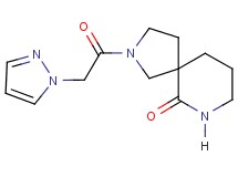 2-(1H-pyrazol-1-ylacetyl)-2,7-diazaspiro[4.5]decan-6-one