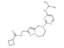 N-({5-[4-(isopropylamino)pyrimidin-2-yl]-5,6,7,8-tetrahydro-4H-pyrazolo[1,5-a][1,4]diazepin-2-yl}methyl)cyclobutanecarboxamide