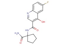 N-[1-(aminocarbonyl)cyclopentyl]-6-fluoro-4-hydroxyquinoline-3-carboxamide