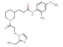 3-{1-[3-(2-ethyl-1H-imidazol-1-yl)propanoyl]-3-piperidinyl}-N-(4-methoxy-2-methylphenyl)propanamide