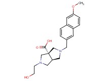 (3aS*,6aS*)-2-(2-hydroxyethyl)-5-[(6-methoxy-2-naphthyl)methyl]hexahydropyrrolo[3,4-c]pyrrole-3a(1H)-carboxylic acid