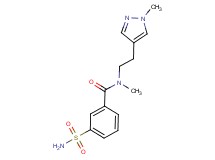 3-(aminosulfonyl)-N-methyl-N-[2-(1-methyl-1H-pyrazol-4-yl)ethyl]benzamide