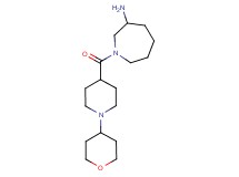 1-{[1-(tetrahydro-2H-pyran-4-yl)piperidin-4-yl]carbonyl}azepan-3-amine