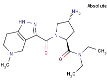 (4R)-4-amino-N,N-diethyl-1-[(5-methyl-4,5,6,7-tetrahydro-1H-pyrazolo[4,3-c]pyridin-3-yl)carbonyl]-L-prolinamide