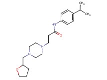 N-(4-isopropylphenyl)-3-[4-(tetrahydrofuran-2-ylmethyl)piperazin-1-yl]propanamide