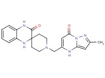 1-[(2-methyl-7-oxo-4,7-dihydropyrazolo[1,5-a]pyrimidin-5-yl)methyl]-1',4'-dihydro-3'H-spiro[piperidine-4,2'-quinoxalin]-3'-one