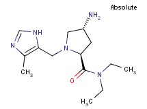 (2S,4R)-4-amino-N,N-diethyl-1-[(4-methyl-1H-imidazol-5-yl)methyl]pyrrolidine-2-carboxamide