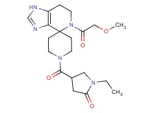 1-ethyl-4-{[5-(methoxyacetyl)-1,5,6,7-tetrahydro-1'H-spiro[imidazo[4,5-c]pyridine-4,4'-piperidin]-1'-yl]carbonyl}pyrrolidin-2-one