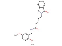 N-(2,5-dimethoxybenzyl)-5-(1-oxo-1,3-dihydro-2H-isoindol-2-yl)pentanamide