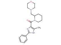 4-({1-[(5-methyl-2-phenyl-1H-imidazol-4-yl)carbonyl]-2-piperidinyl}methyl)morpholine