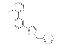 3-fluoro-2-{3-[1-(4-pyridinylmethyl)-1H-pyrazol-3-yl]phenyl}pyridine
