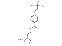 4-(3-hydroxy-3-methylbutyl)-N-[2-(1-methyl-2-pyrrolidinyl)ethyl]benzamide