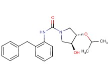 (3S*,4S*)-N-(2-benzylphenyl)-3-hydroxy-4-isopropoxypyrrolidine-1-carboxamide