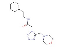 N-[2-(1-cyclohexen-1-yl)ethyl]-2-[5-(4-morpholinylmethyl)-1H-tetrazol-1-yl]acetamide