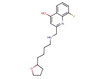 8-fluoro-2-({[4-(tetrahydrofuran-2-yl)butyl]amino}methyl)quinolin-4-ol