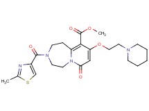 methyl 3-[(2-methyl-1,3-thiazol-4-yl)carbonyl]-7-oxo-9-[2-(1-piperidinyl)ethoxy]-1,2,3,4,5,7-hexahydropyrido[1,2-d][1,4]diazepine-10-carboxylate
